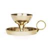 Borosil Medium Size Mangal Diya Decorative Brass Glass Oil Lamp | Tea Light Holder | Diya with Borosilicate Glass | Puja Dia for Mandir | Lantern Diya with Glass Cover view 4