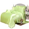 Kanak Bedding - 7 Piece Soft Silk Satin Soft Quilt,19 Inch Deep Pocket Sheet Set with Duvet Set Size Twin Colour Sage view 1