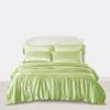 Kanak Bedding - 7 Piece Soft Silk Satin Soft Quilt,19 Inch Deep Pocket Sheet Set with Duvet Set Size Twin Colour Sage view 3