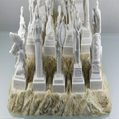 BEAUTIFUL GREEK STATUES Base of The 12 Olympian Gods of Mount Olympus