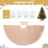 Rose Gold Glitter Sequin Tree Skirt (48Inch) - Ideal for 7ft-8ft Christmas Trees | Xmas Decor view 3