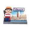 Venice Boy Italy 3D Refrigerator Magnet Tourist Travel Souvenirs Handmade Resin Craft Magnetic Stickers Home Kitchen Decoration Fridge Magnet Collection Gift view 1
