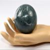 2.7" 455g Natural Green w/White Apatite Sphere Polished Gemstone Crystal Mineral Collectible Ball - Peru + Stand view 4