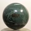 3" 625g Deep Green w/White Apatite Sphere Polished Natural Gemstone Crystal Mineral Collcetible Dcor Ball from Peru + Stand view 3