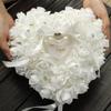 Duokon Romantic Wedding Pillow, Heart Shape, and Ribbon, 7 5x7 Inch, Bearer view 1