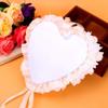 Duokon Romantic Wedding Pillow, Heart Shape, and Ribbon, 7 5x7 Inch, Bearer view 3