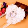 Duokon Romantic Wedding Pillow, Heart Shape, and Ribbon, 7 5x7 Inch, Bearer view 4