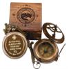 So You Can Always Find Your Way Back to Me - Personalized Sundial Compass with Wooden Box Luxury Gift - Anniversary Sundial Compass - Brass Compass Personalised Gifts for Men view 1