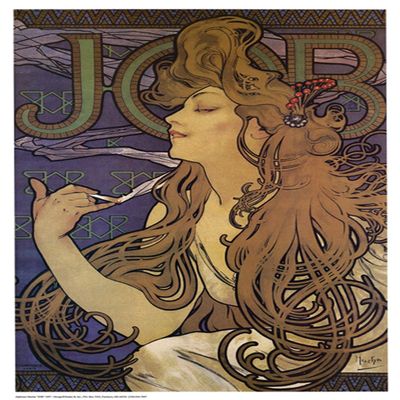 Studio B 1897 JOB - by Alphonse Mucha - Laminated Poster - 24.5" x 36.5"