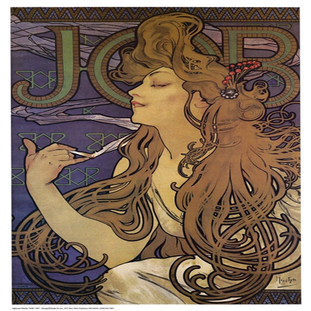 Studio B 1897 JOB - by Alphonse Mucha - Laminated Poster - 24.5" x 36.5"