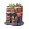 QPURP Christmas Village House with Light, Light up Market Scene Holiday Decor Building view 1