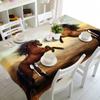 ATOLY Tablecloth Square - Dining Room Washable Polyester Table Cloth, Polyester, 89x89inch,Two Horses view 1