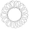Red Co. Silver Metal Wreath - Wall Mount Christmas Card Holder - 17" Dia view 1