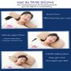 ALIBO Organic Buckwheat Hulls Cylinder Cervical Round Roll Neck Rest Bed Sleeping Pillow for Side, Back Stomach Sleeper Pain Relief Bolster Love Heart Shaped Headrest with Breathable Hole Purple view 4