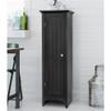 OS Home and Office Furniture 15" 1-Door Wood Kitchen Storage Pantry in Black view 2