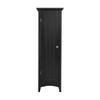 OS Home and Office Furniture 15" 1-Door Wood Kitchen Storage Pantry in Black view 4