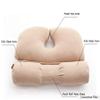 ALIBO Cervical Round Roll Bed Sleeping Pillow Neck Pain Relief Headrest Support with Organic Buckwheat Hypoallergenic Orthopedic Bolster for Side,Back and Stomach Sleeper,Linear Traction, 23"x14.6" view 2