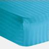 Jagdambe Linens 600 Thread Count Long- Pure Natural Cotton Fitted Sheet with Elastic All Around - Fits Mattress Fits Upto (26 to 30 Inches) Deep Pocket Twin XL (39" X 80") Red Stripe view 1
