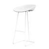 Barstools Bar Stools Kitchen Breakfast Stool Modern Counter Height Industrial Footrest Bistro Pub Dining Room Furniture Chairs White Metal Leg, Seat Height 65/70/75cm view 1