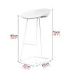 Barstools Bar Stools Kitchen Breakfast Stool Modern Counter Height Industrial Footrest Bistro Pub Dining Room Furniture Chairs White Metal Leg, Seat Height 65/70/75cm view 2