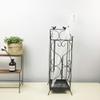 GUOYANHOME Umbrella Rackss Iron Umbrella Stand, Hotel Cafe Retro Multi-Functional Storage Basket, Brown, 17X17X59 CM view 3