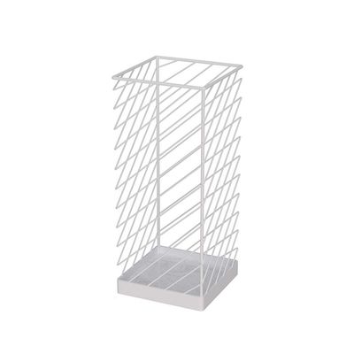 GUOYANHOME Umbrella Rackss Metal Umbrella Stand Rack, for Canes Walking Sticks, Square Free Standing Umbrella Holder, Entryway,4 Colors25x25x60cm (Color : White)