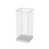 GUOYANHOME Umbrella Rackss Metal Umbrella Stand Rack, for Canes Walking Sticks, Square Free Standing Umbrella Holder, Entryway,4 Colors25x25x60cm (Color : White) view 1