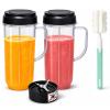 22OZ Magic Bullet Blender Cups, Tall 22oz Cup with Cross Blade,250W MB1001 Replacement Parts Compatible with Magic Bullet Blender Juicer Mixer view 1