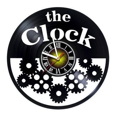 Wall Clock Compatible with Personalized Custom Clock Made of Vinyl Record - Decor Original Design - Birthday, Wedding, Anniversary, Women, Men, Friends, Girlfriend Boyfriend and Teens (8)