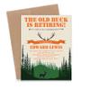 Hunting Retirement Party Invitation, Modern Retirement Party Invites, Your choice of Quantity and Envelope Color view 1