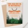 Hunting Retirement Party Invitation, Modern Retirement Party Invites, Your choice of Quantity and Envelope Color view 2