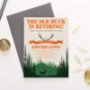 Hunting Retirement Party Invitation, Modern Retirement Party Invites, Your choice of Quantity and Envelope Color view 3