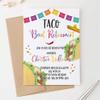 Modern Pink Paper Taco Retirement Party Invitation, Fiesta Retirement Dinner Invites, Your choice of Quantity and Envelope Color view 2