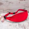 Red Zippered Fanny Pack - 8.5" x 10.5" - Spacious & Stylish Waist Bag for Trick or Treat Essentials & Party Accessories view 3