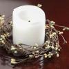 Artificial Coffee Bean Pip Berry Candle Rings  Pack of 6 Easter Berry Farmhouse Home Decor for Centerpiece Decorations and Small Wreaths (Size: 3" diam) view 1