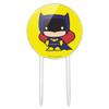 Acrylic Batman Batgirl Cute Chibi Character Cake Topper Party Decoration for Wedding Anniversary Birthday Graduation view 1