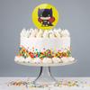 Acrylic Batman Batgirl Cute Chibi Character Cake Topper Party Decoration for Wedding Anniversary Birthday Graduation view 4
