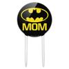 Acrylic Batman Bat Mom Shield Logo Cake Topper Party Decoration for Wedding Anniversary Birthday Graduation view 1