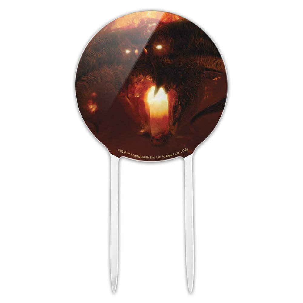 Acrylic The Lord of the Rings Balrog Character Cake Topper Party Decoration for Wedding Anniversary Birthday Graduation