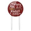 Acrylic Harry Potter My Other Ride Is a Nimbus 2000 Cake Topper Party Decoration for Wedding Anniversary Birthday Graduation view 1