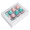 [20-Packs] White Cupcake Boxes 12 Holders,ONE MORE Cake Carrier Food Grade Pop-up Bakery Boxes 13.8 x 9.5 x 4inch with Inserts and PVC Windows Fits 12 Cavity Cupcake or Muffins Pack of 20 view 4