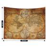 CAPSCEOLL Map Wall Tapestry, Dorm Funny Map Wall Hanging Art Tapestries College World Map Tapestry Brown for College Wall Decor 80X60 Inches,Brown Yellow view 3