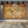 CAPSCEOLL Map Wall Tapestry, Dorm Funny Map Wall Hanging Art Tapestries College World Map Tapestry Brown for College Wall Decor 80X60 Inches,Brown Yellow view 4