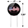 Acrylic Batman USA American Flag Shield Logo Cake Topper Party Decoration for Wedding Anniversary Birthday Graduation view 2