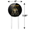 Acrylic Black Lightning Graphic Cake Topper Party Decoration for Wedding Anniversary Birthday Graduation view 2
