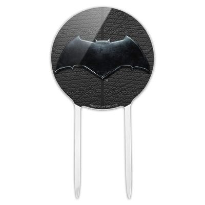 Acrylic Justice League Movie Batman Logo Cake Topper Party Decoration for Wedding Anniversary Birthday Graduation