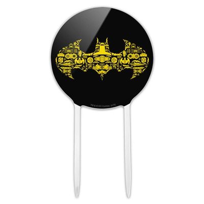 Acrylic Batman Batman Icons Logo Cake Topper Party Decoration for Wedding Anniversary Birthday Graduation