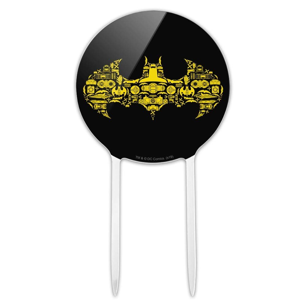 Acrylic Batman Batman Icons Logo Cake Topper Party Decoration for Wedding Anniversary Birthday Graduation