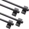 Multi-Use Adjustable Magnetic Curtain Rods for Doors, Windows, Tool Boxes, 16-28 Inch, Easy Installation4-PackBlack view 1
