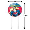 Acrylic Superman The American Way Cake Topper Party Decoration for Wedding Anniversary Birthday Graduation view 2